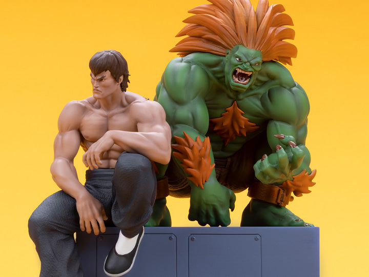 Preventa Set Estatuas Blanka & Fei Long - Street Jam - Street Fighter marca PCS Collectibles escala 1/10