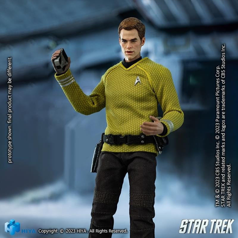 Preventa Figura James T. Kirk (Exclusiva PX Previews) - Star Trek (2009) - Exquisite Super Series marca HIYA ESS0265 escala pequeña 1/12