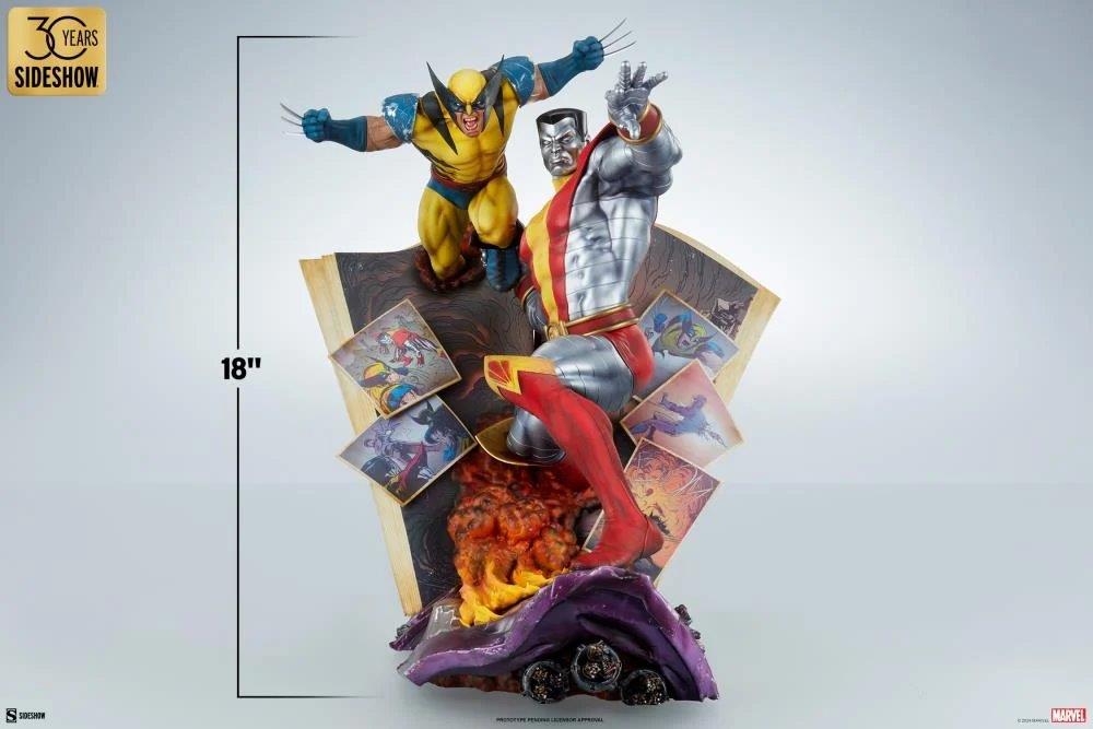 Preventa Estatua Marvel Colossus & Wolverine (Fastball Special) marca Sideshow Collectibles (45.72 cm)