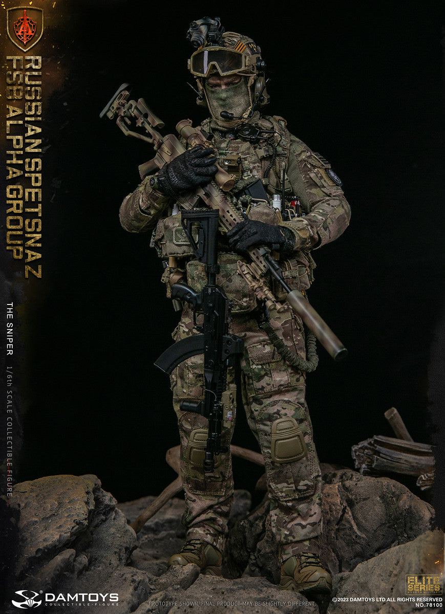 Preventa Figura The Sniper - Russian Spetsnaz FSB Alpha Group marca Damtoys 78100 escala 1/6