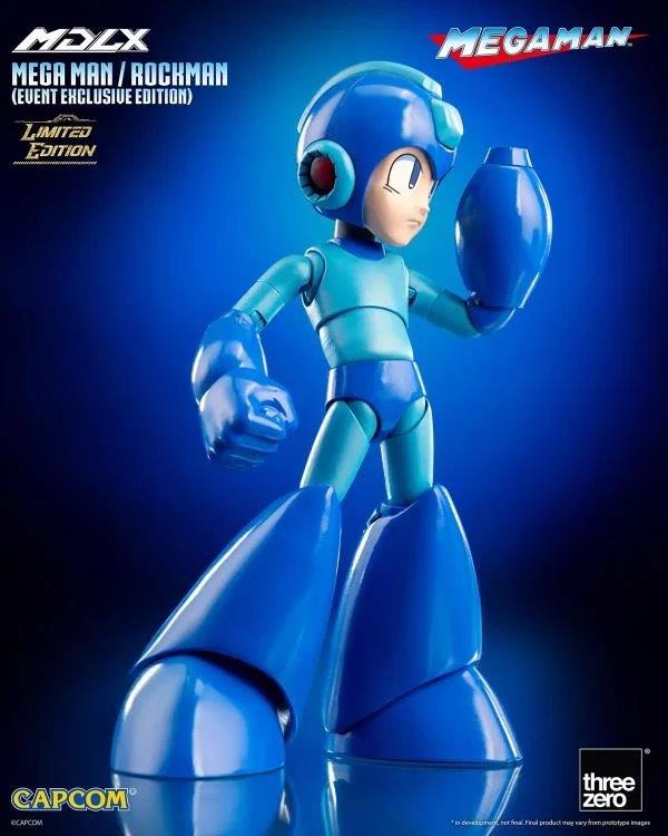 Preventa Figura MDLX Mega Man / Rockman (Event Exclusive version) (Edición Limitada) marca Threezero 3Z0572 escala pequeña 1/12