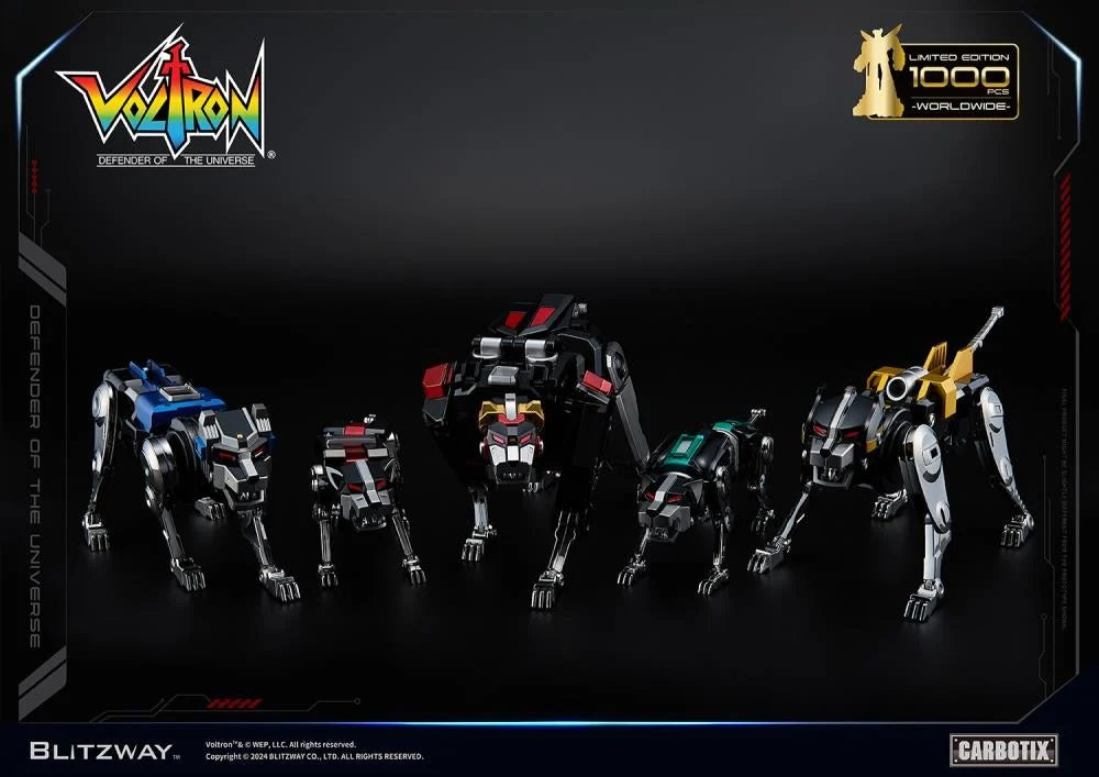 Preventa Figura Black Voltron (DIECAST) (Exclusiva Edición Limitada) - Carbotix Series marca Blitzway BW-CA-11101 (38 cm)