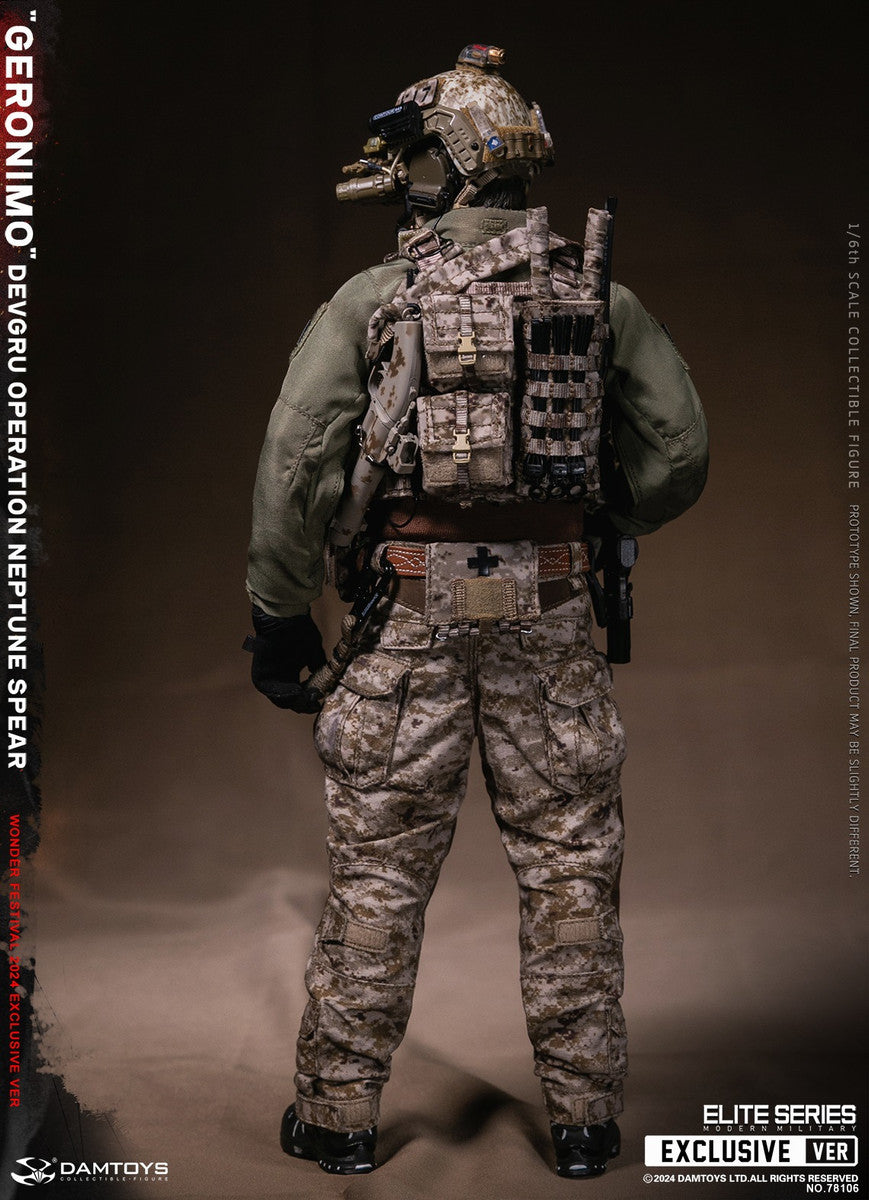 Preventa Figura GERONIMO - DEVGRU Operation Neptune Spear marca DAMTOYS 78106 escala 1/6