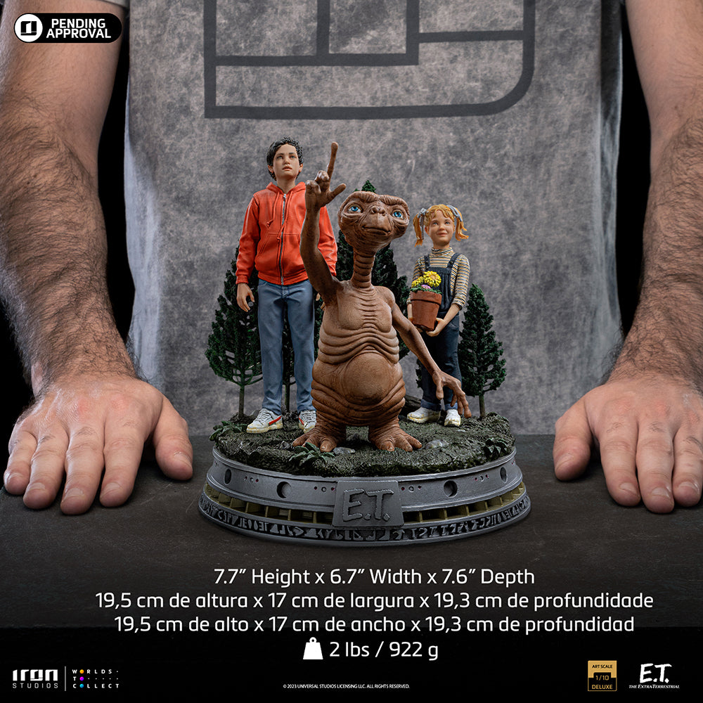 Preventa Estatua E.T., Elliot, y Gertie DELUXE - E.T. the Extra-Terrestrial - Limited Edition marca Iron Studios escala de arte 1/10