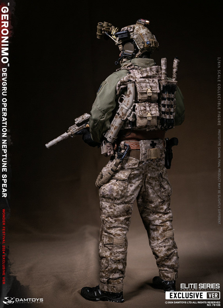 Preventa Figura GERONIMO - DEVGRU Operation Neptune Spear marca DAMTOYS 78106 escala 1/6