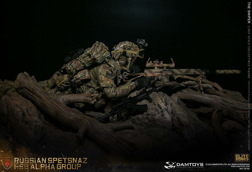 Preventa Figura The Sniper - Russian Spetsnaz FSB Alpha Group marca Damtoys 78100 escala 1/6