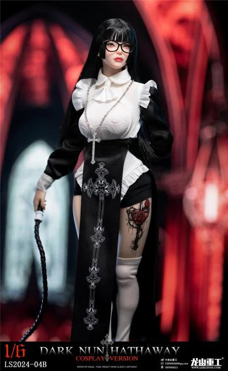 Preventa Figura Dark Nun Hathaway (black hair version) marca LongShan LS2024-04B escala 1/6