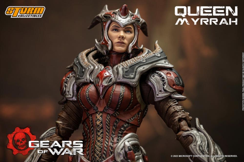 Preventa Figura Queen Myrrah - Gears of War  marca Storm Collectibles escala pequeña 1/12