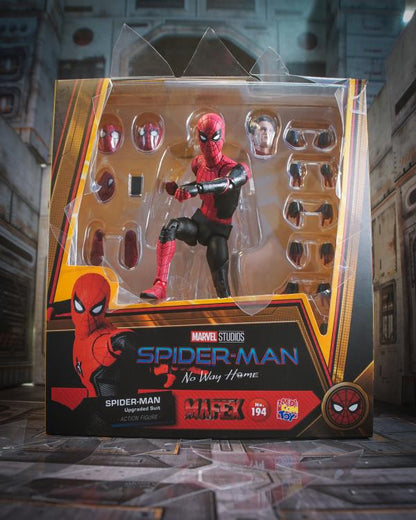 Pedido Figura Spider-Man (Upgraded Suit) - Spider-Man: No Way Home - MAFEX marca Medicom Toy No.194 escala pequeña 1/12