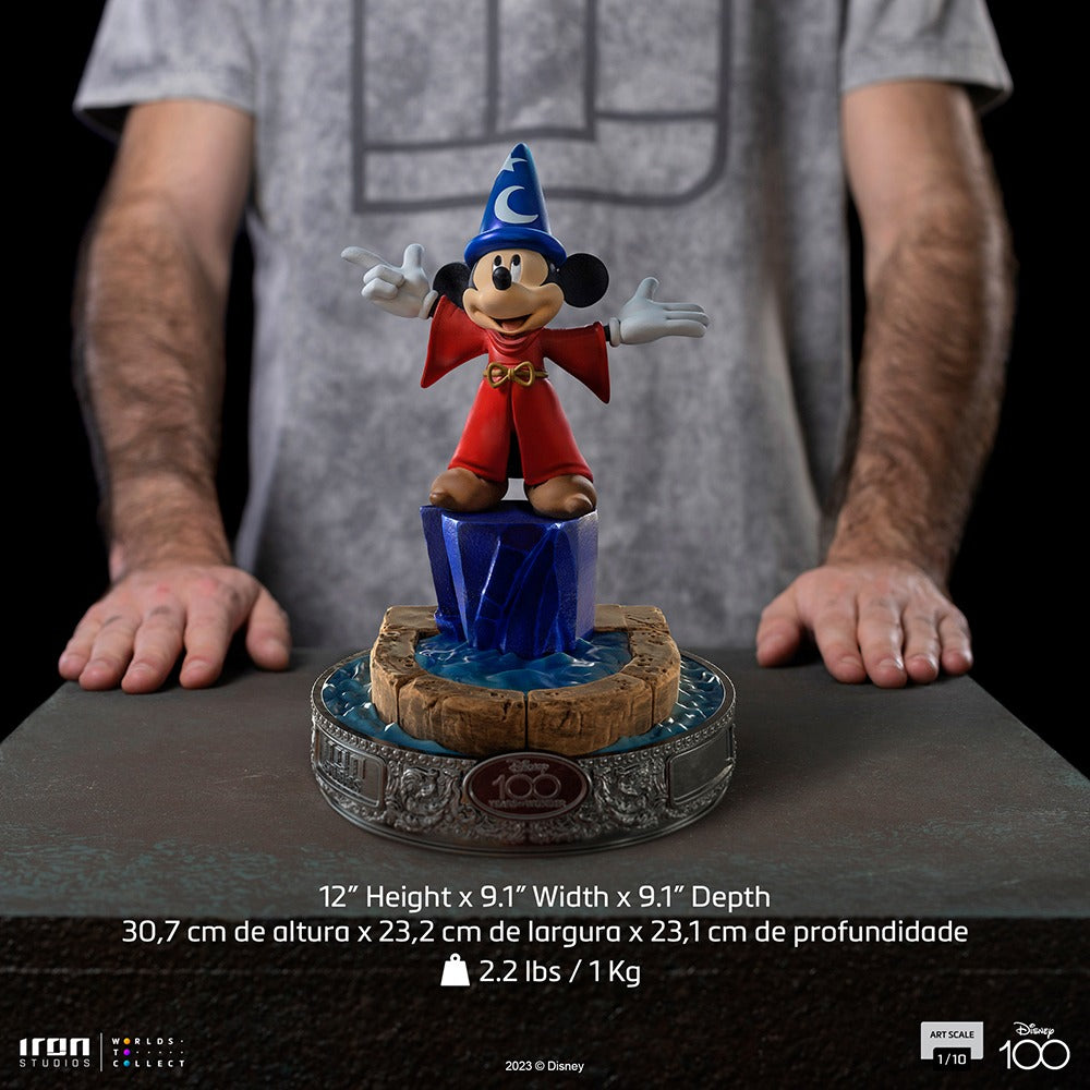 Preventa Estatua Mickey - Fantasia (Disney 100th Anniversary) - Limited Edition marca Iron Studios escala de arte 1/10