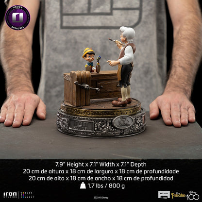 Preventa Estatua Geppetto & Pinocchio - Disney 100th anniversary - Limited Edition marca Iron Studios escala de arte 1/10