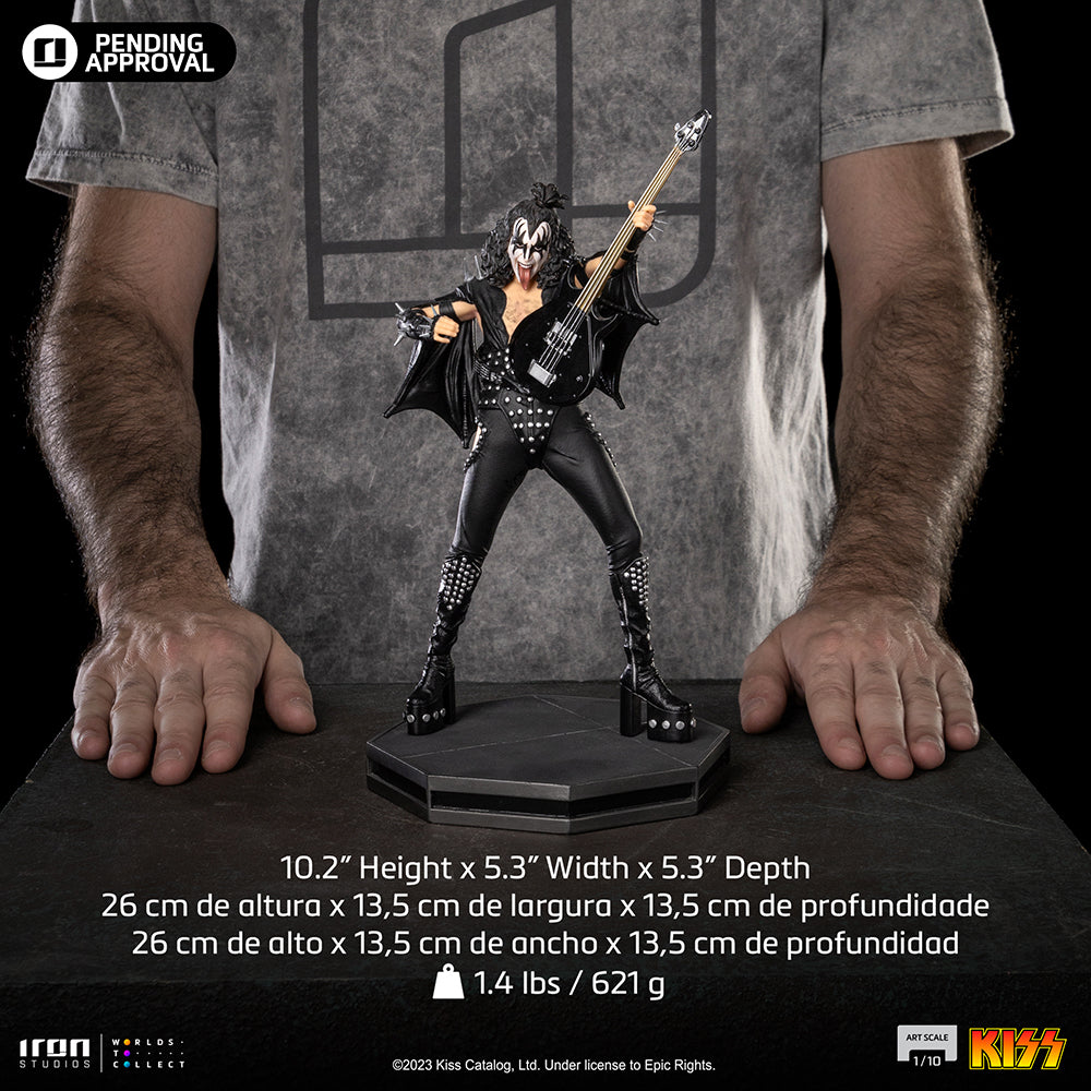 Preventa Estatua Gene Simmons (The Demon) - KISS marca Iron Studios escala de arte 1/10