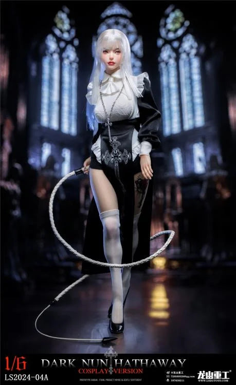 Preventa Figura Dark Nun Hathaway (white hair version) marca LongShan LS2024-04A escala 1/6