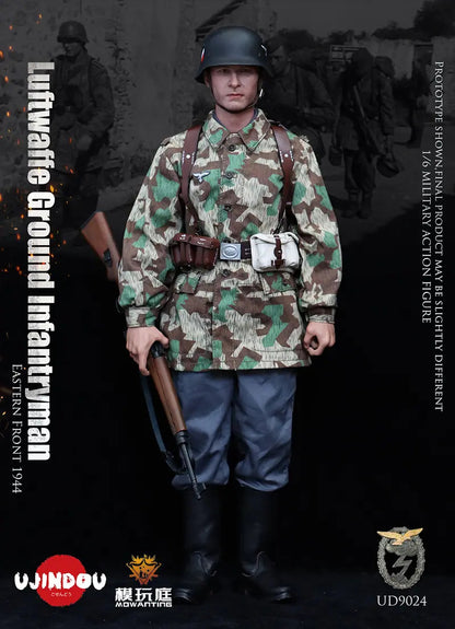 Preventa Figura WWII German Luftwaffe Field Divisions - Infantry Eastern Front 1944 marca Ujindou UD9024 escala 1/6