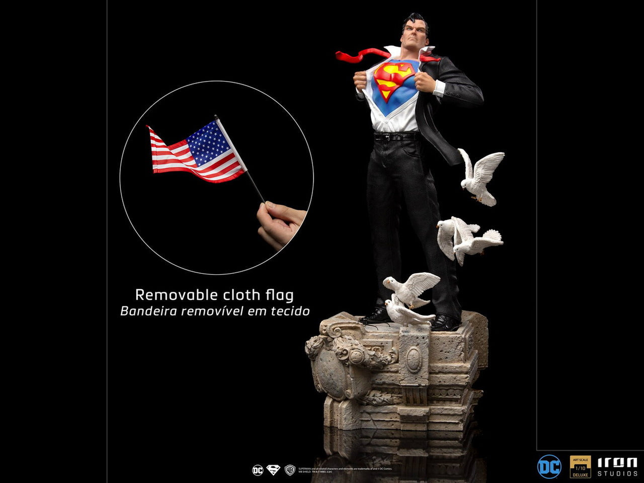 Pedido Estatua Clark Kent Deluxe - DC Comics marca Iron Studios escala de arte 1/10