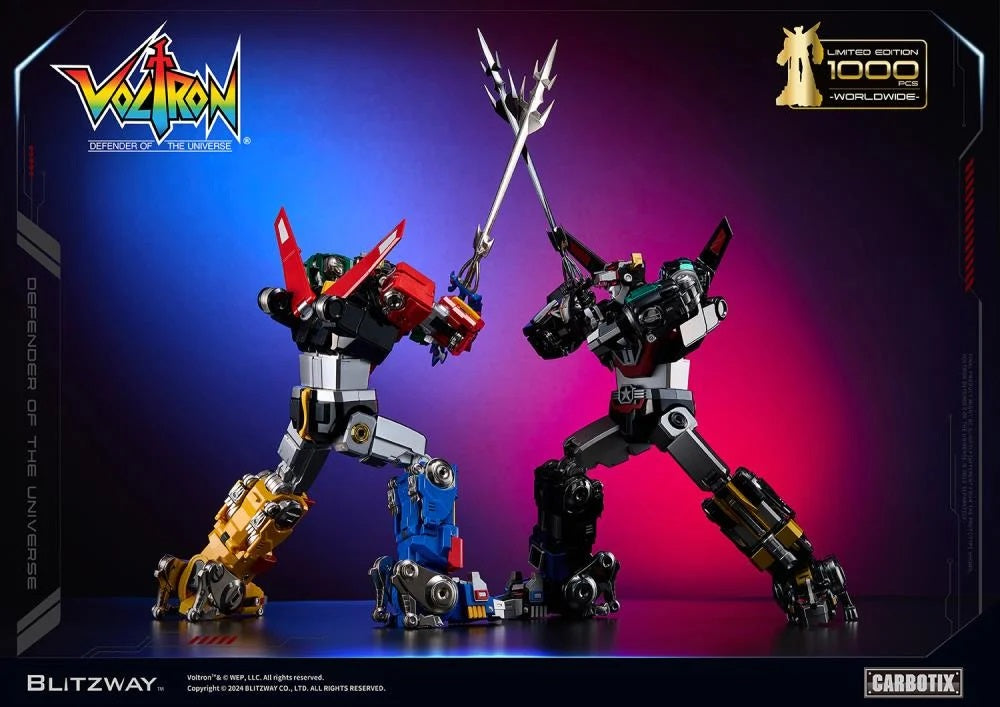 Preventa Figura Black Voltron (DIECAST) (Exclusiva Edición Limitada) - Carbotix Series marca Blitzway BW-CA-11101 (38 cm)