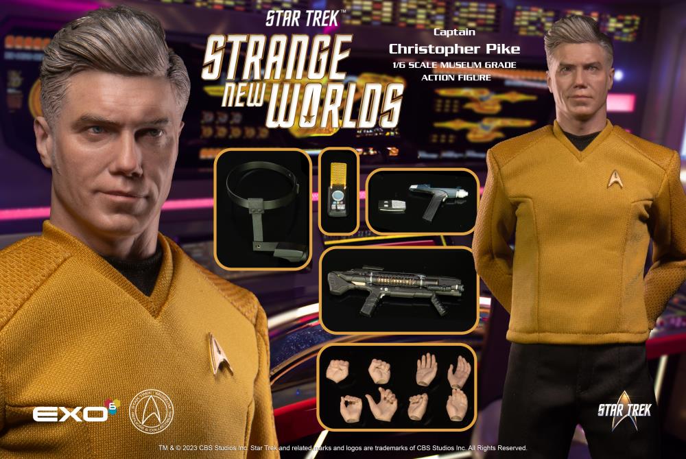 Pedido Figura Captain Christopher Pike - Star Trek: Strange New Worlds marca EXO-6 EXO-02-081 escala 1/6