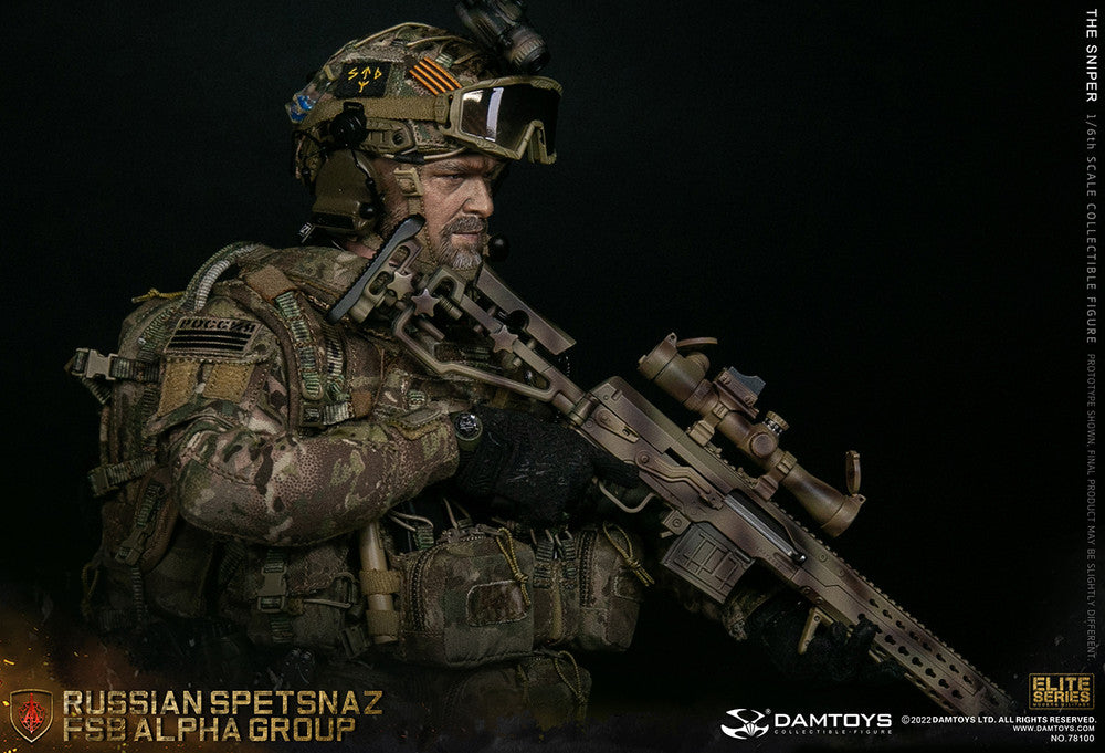 Preventa Figura The Sniper - Russian Spetsnaz FSB Alpha Group marca Damtoys 78100 escala 1/6