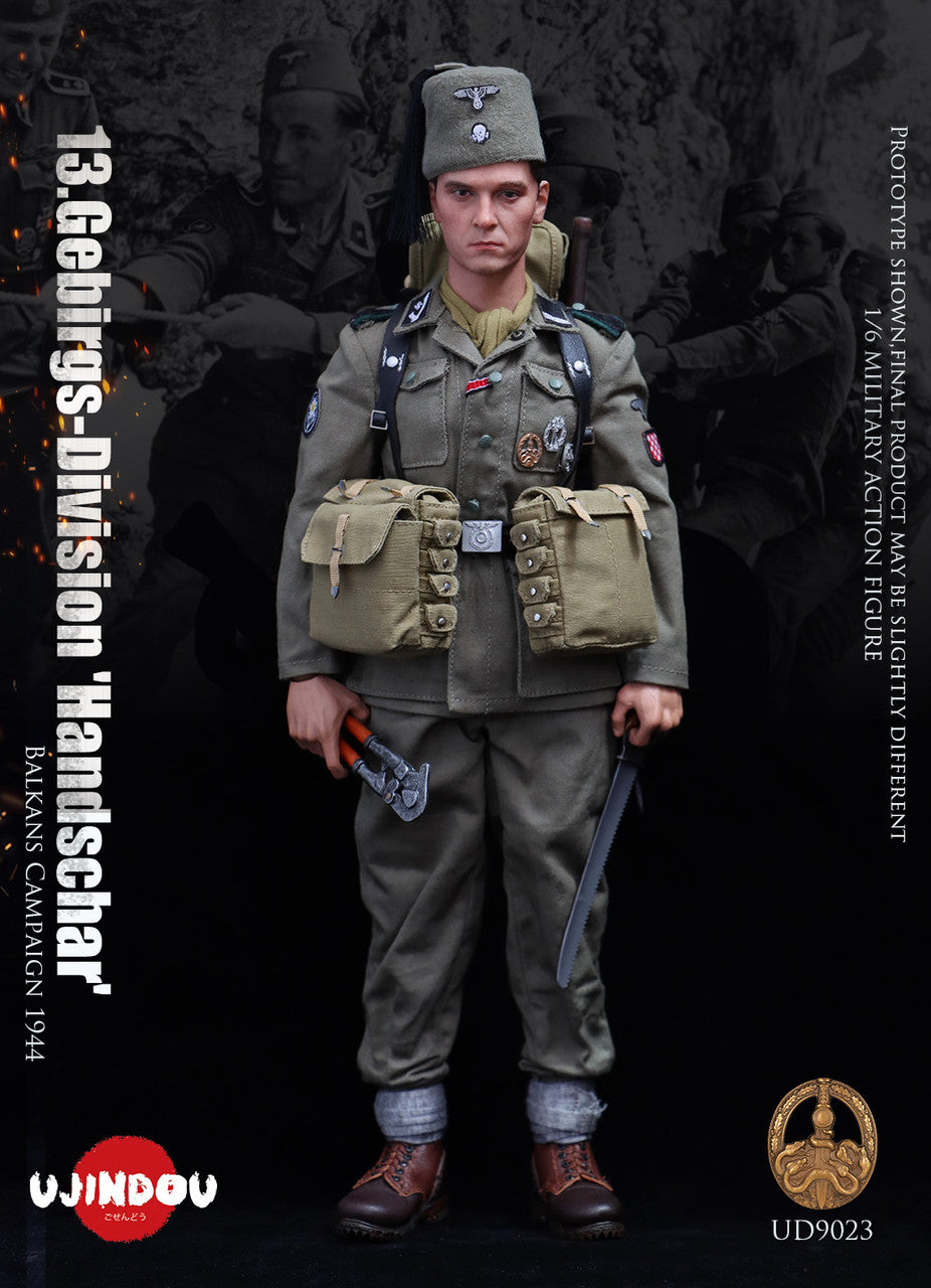 Pedido Figura 13.Gebirgs-Division "Handschar" Pionier Balkans Campaign 1944 marca Ujindou UD9023 escala 1/6