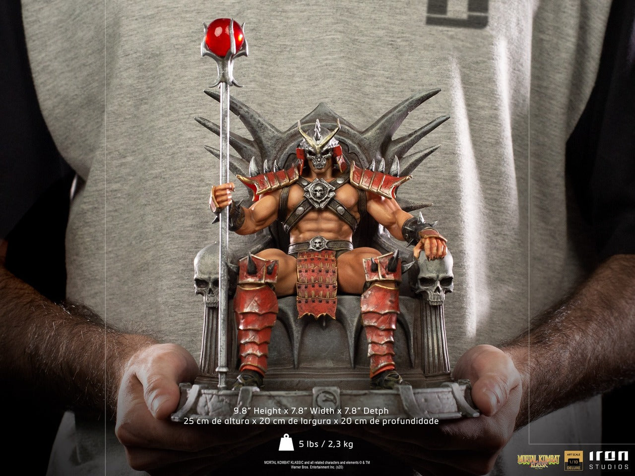 Pedido Estatua Shao Kahn (Deluxe) - Mortal Kombat marca Iron Studios escala de arte 1/10