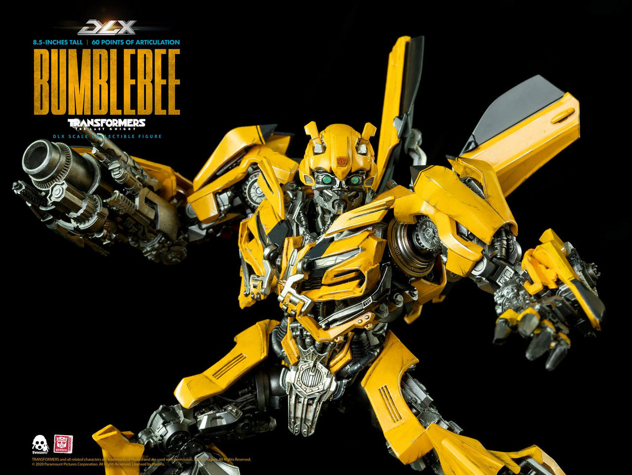 [EN STOCK] Figura DLX Bumblebee - Transformers: The Last Knight marca Threezero 3Z0164 (22 cm)