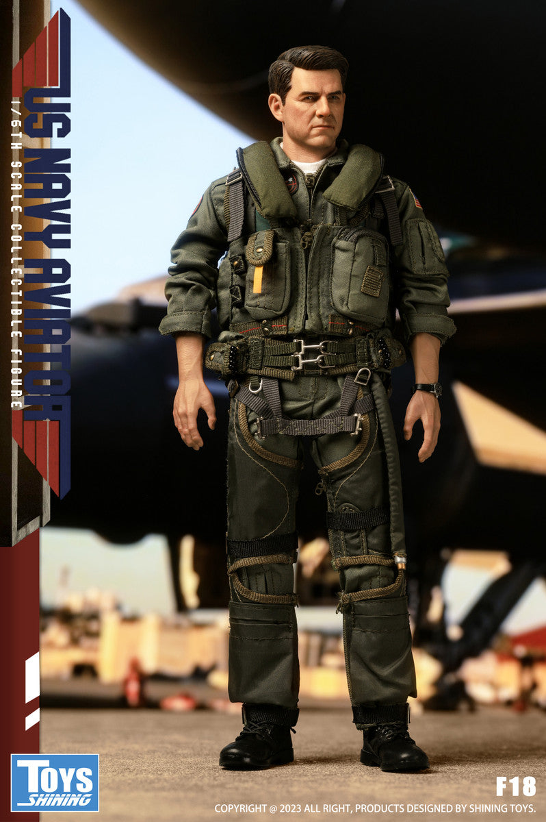 Preventa Figura US Navy Aviator (uniform version) marca Shining Toys F18 escala 1/6