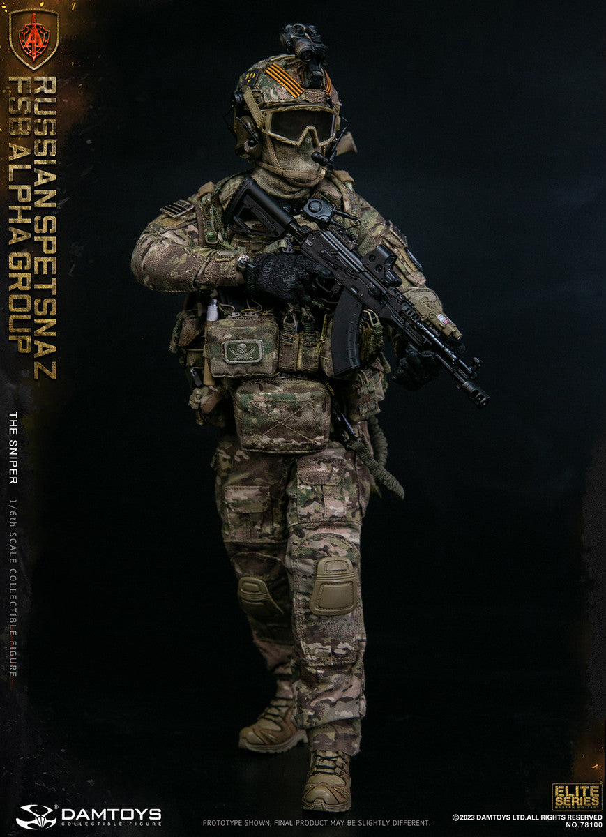 Preventa Figura The Sniper - Russian Spetsnaz FSB Alpha Group marca Damtoys 78100 escala 1/6