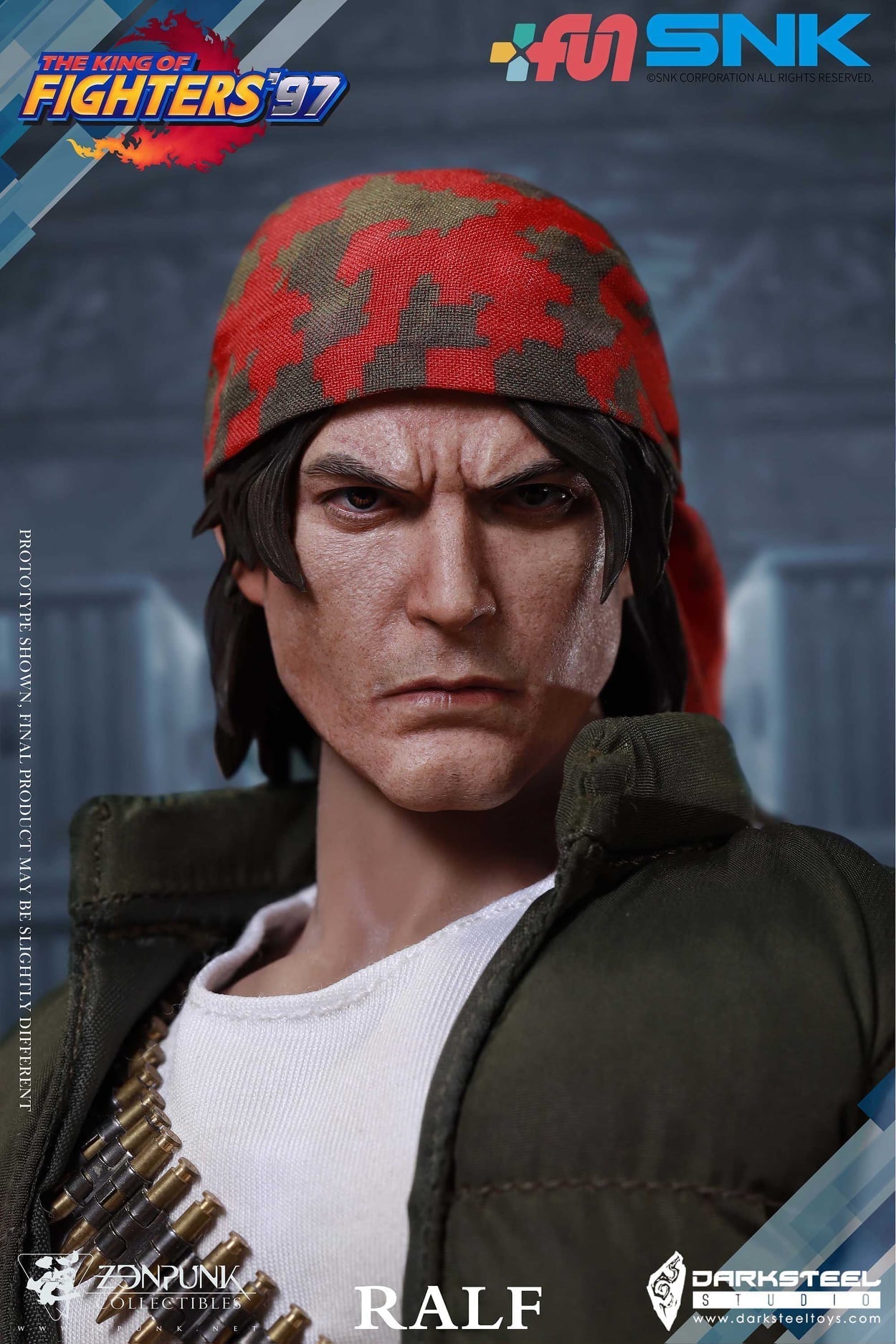 Pedido Figura Ralf Jones - SNK The King of Fighters 97 marca Darksteel Toys x ZenPunk DSA-002 escala 1/6 (BACK ORDER)