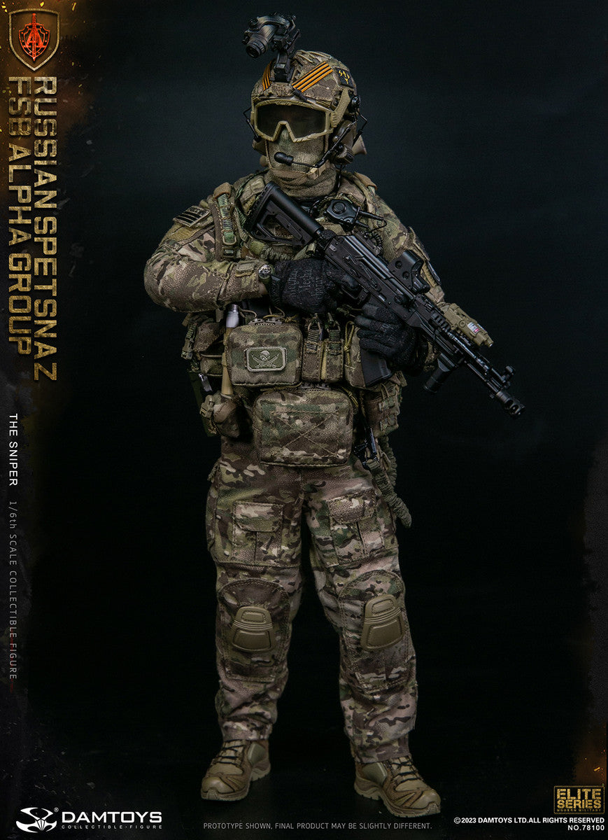 Preventa Figura The Sniper - Russian Spetsnaz FSB Alpha Group marca Damtoys 78100 escala 1/6