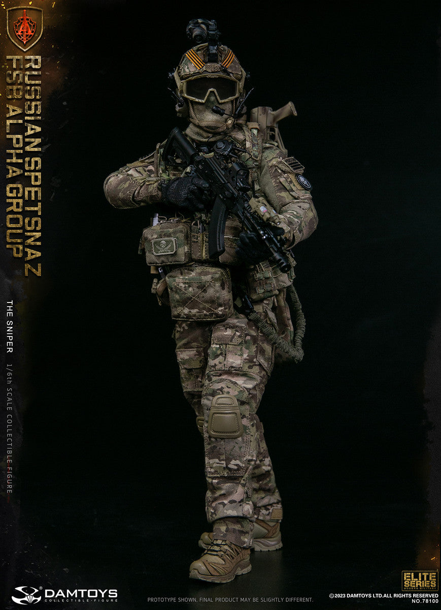 Preventa Figura The Sniper - Russian Spetsnaz FSB Alpha Group marca Damtoys 78100 escala 1/6