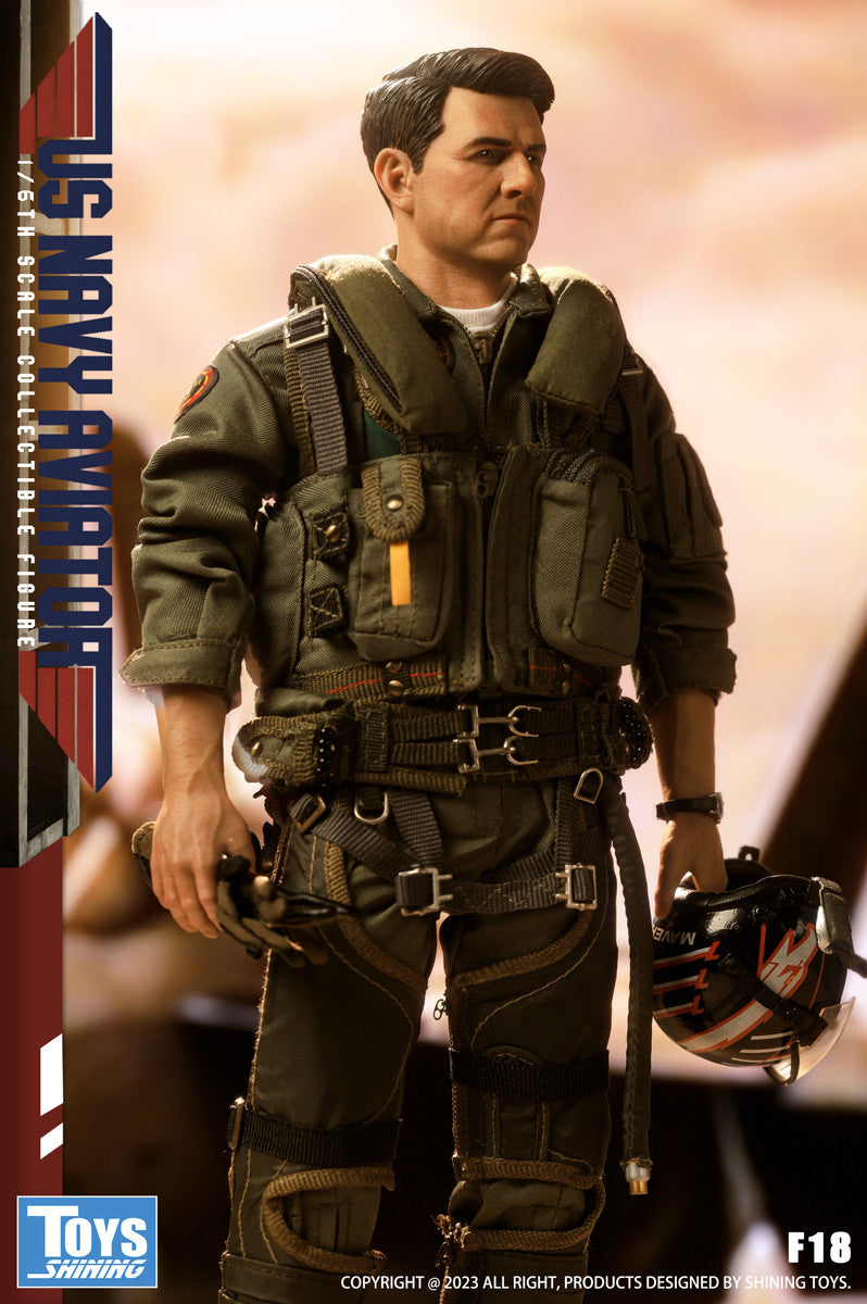 Preventa Figura US Navy Aviator (uniform version) marca Shining Toys F18 escala 1/6