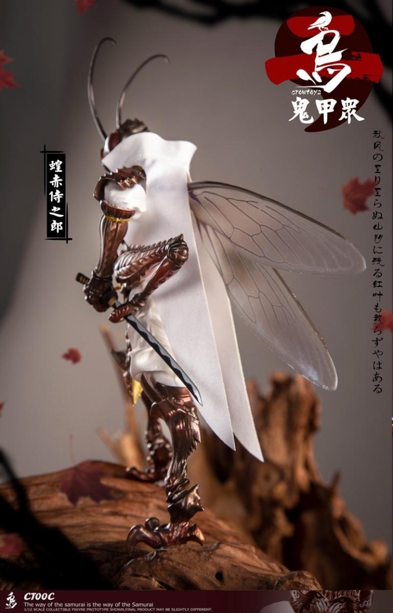 Pedido Figura "ONI KOSHU" Locust Red Samurai Noro marca Crowtoys CT00C escala pequeña 1/12