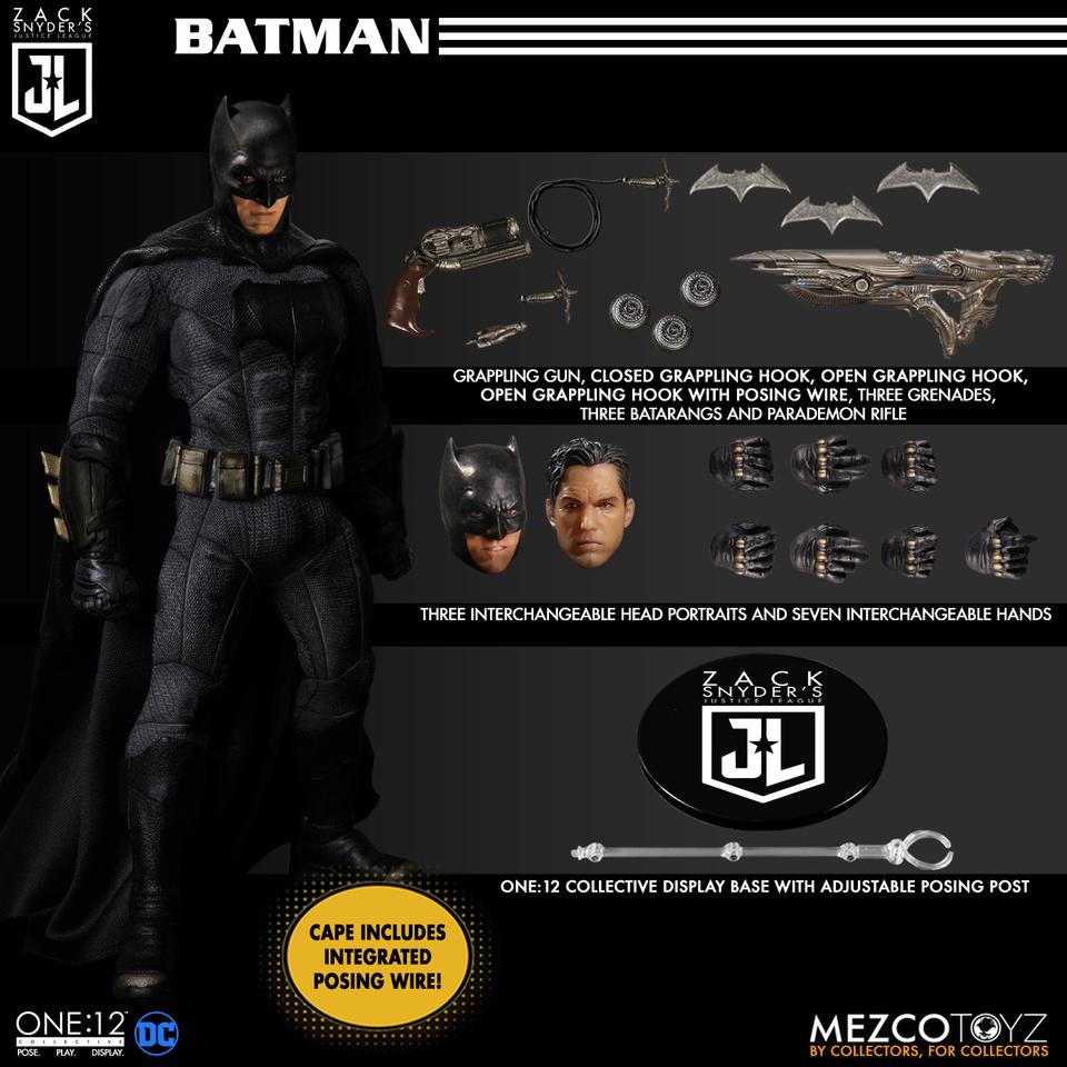 Pedido Figuras Zack Snyder's Justice League Deluxe Box Set - One:12 Collective marca Mezco Toyz 76732 escala pequeña 1/12