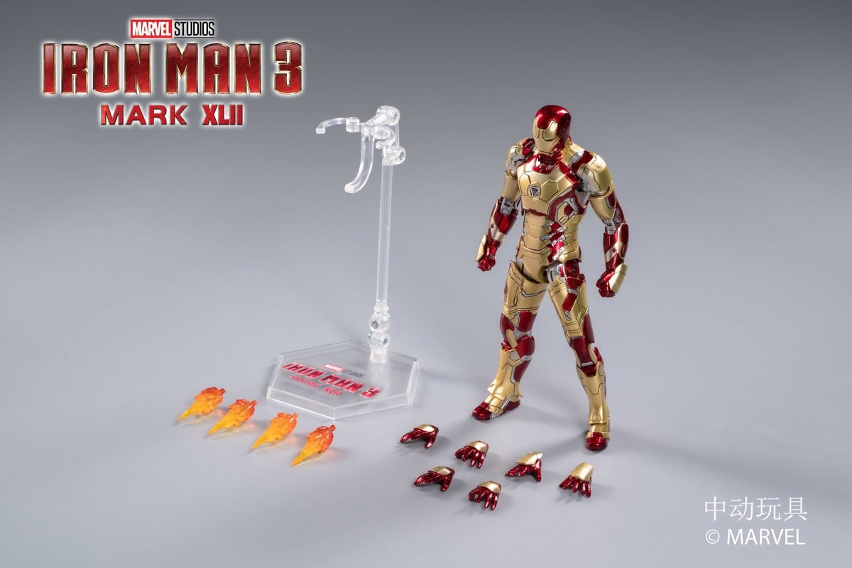 Pedido Figura Iron Man 3 Mark XLII 42 (versión LED) marca ZD Toys escala pequeña 1/10 (18 cm)