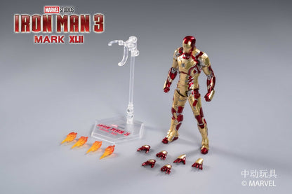 Pedido Figura Iron Man 3 Mark XLII 42 (versión LED) marca ZD Toys escala pequeña 1/10 (18 cm)