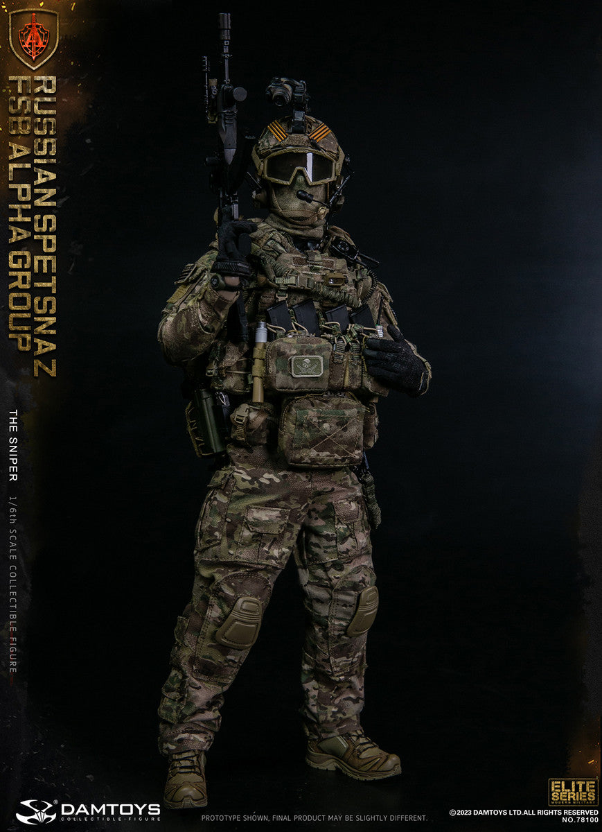 Preventa Figura The Sniper - Russian Spetsnaz FSB Alpha Group marca Damtoys 78100 escala 1/6