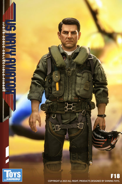 Preventa Figura US Navy Aviator (uniform version) marca Shining Toys F18 escala 1/6