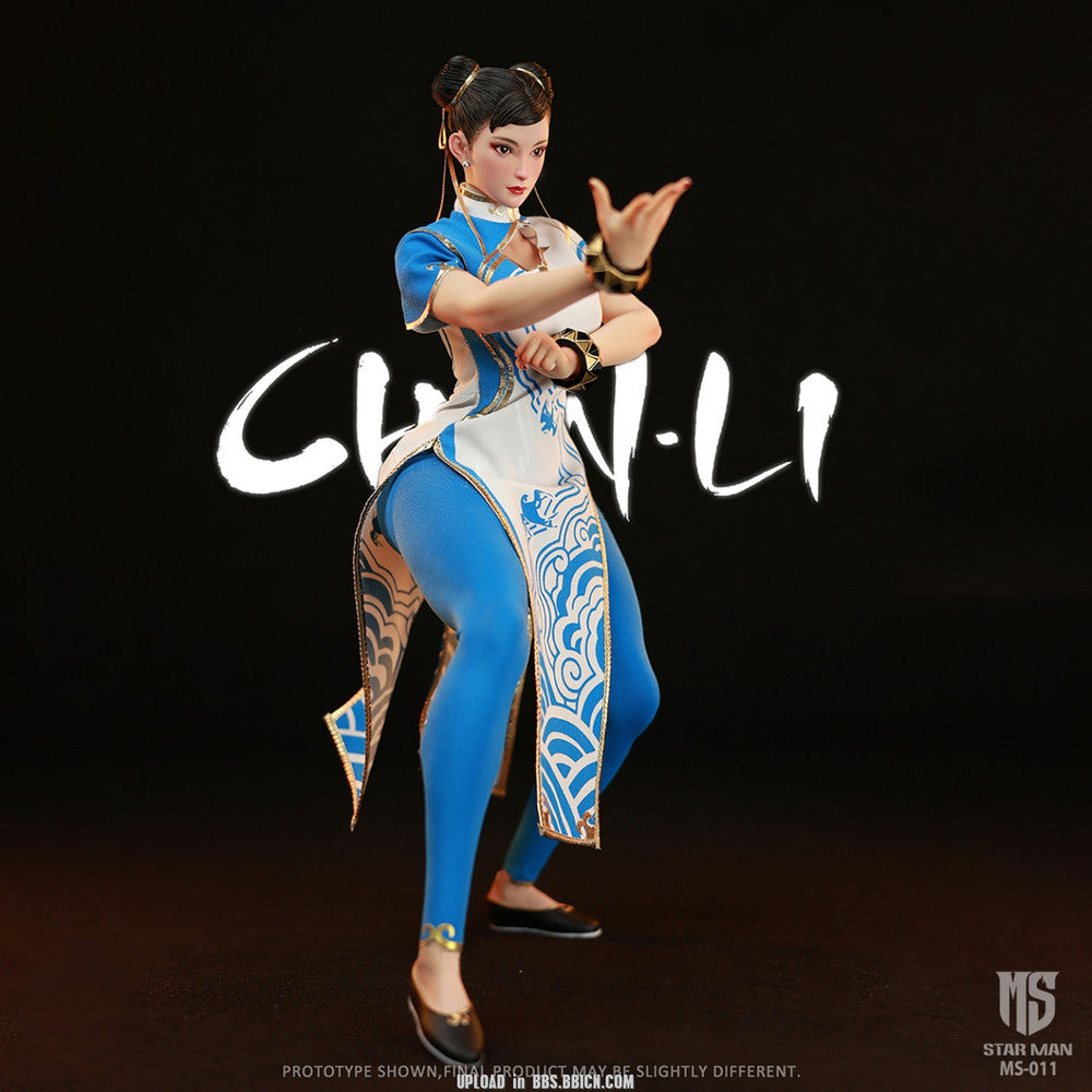 Preventa Figura Fighting Goddess (Blue Cloud White Cheongsam version) marca Star Man MS-011 escala 1/6