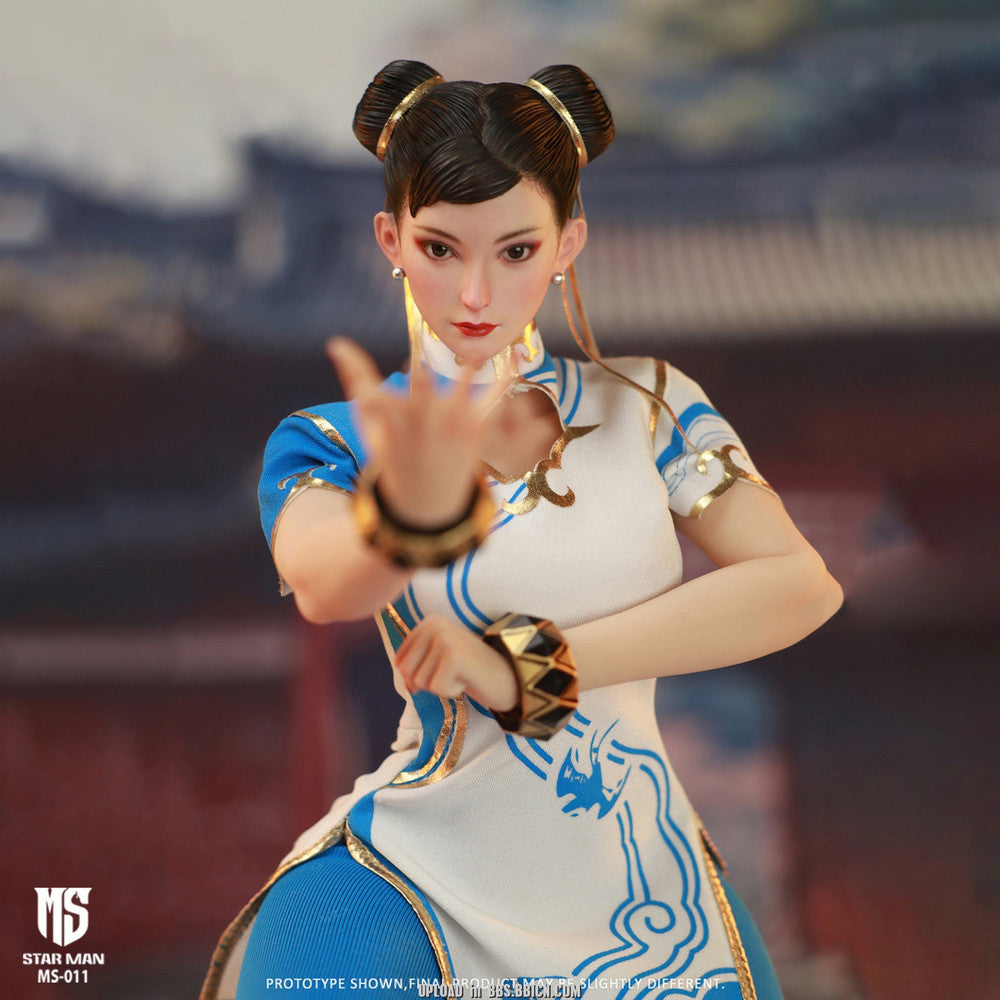 Preventa Figura Fighting Goddess (Blue Cloud White Cheongsam version) marca Star Man MS-011 escala 1/6