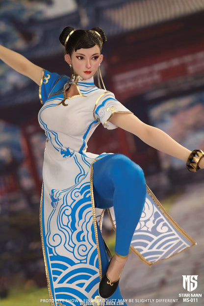 Preventa Figura Fighting Goddess (Blue Cloud White Cheongsam version) marca Star Man MS-011 escala 1/6