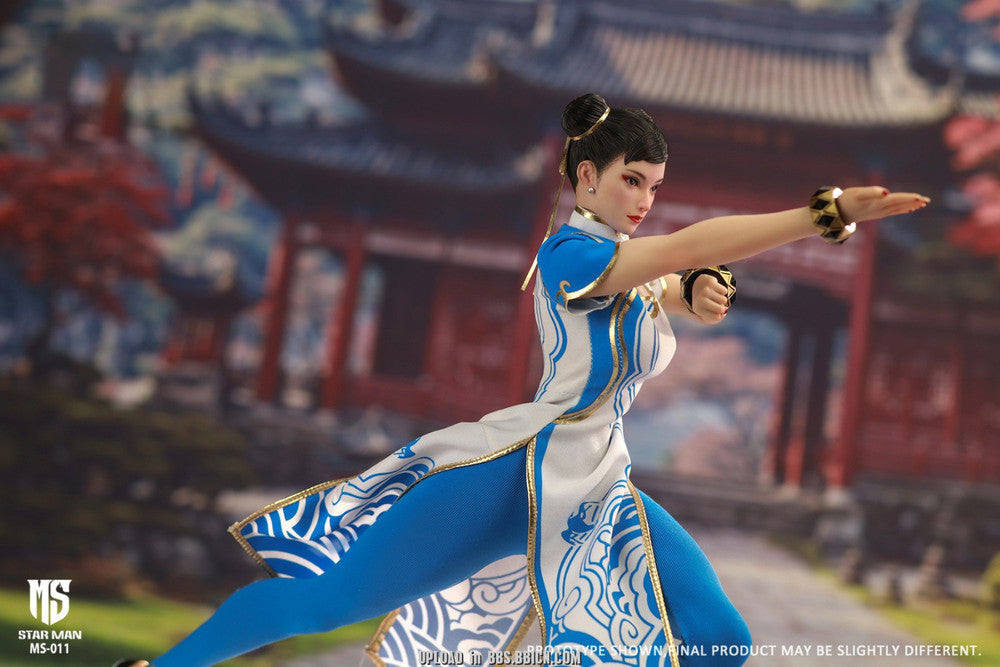 Preventa Figura Fighting Goddess (Blue Cloud White Cheongsam version) marca Star Man MS-011 escala 1/6