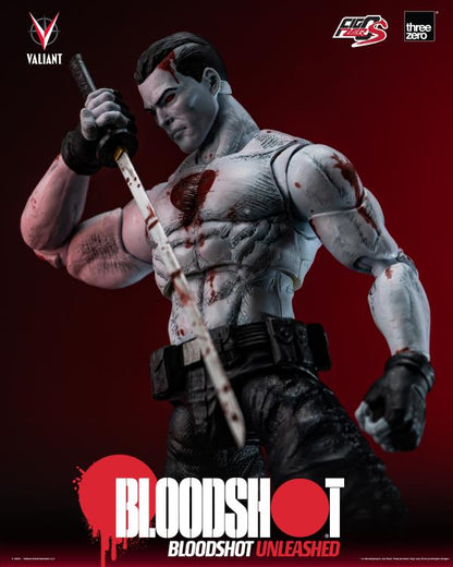 Pedido Figura Bloodshot Unleashed - Valiant Comics - FigZero S marca Threezero 3Z0422 escala pequeña 1/12