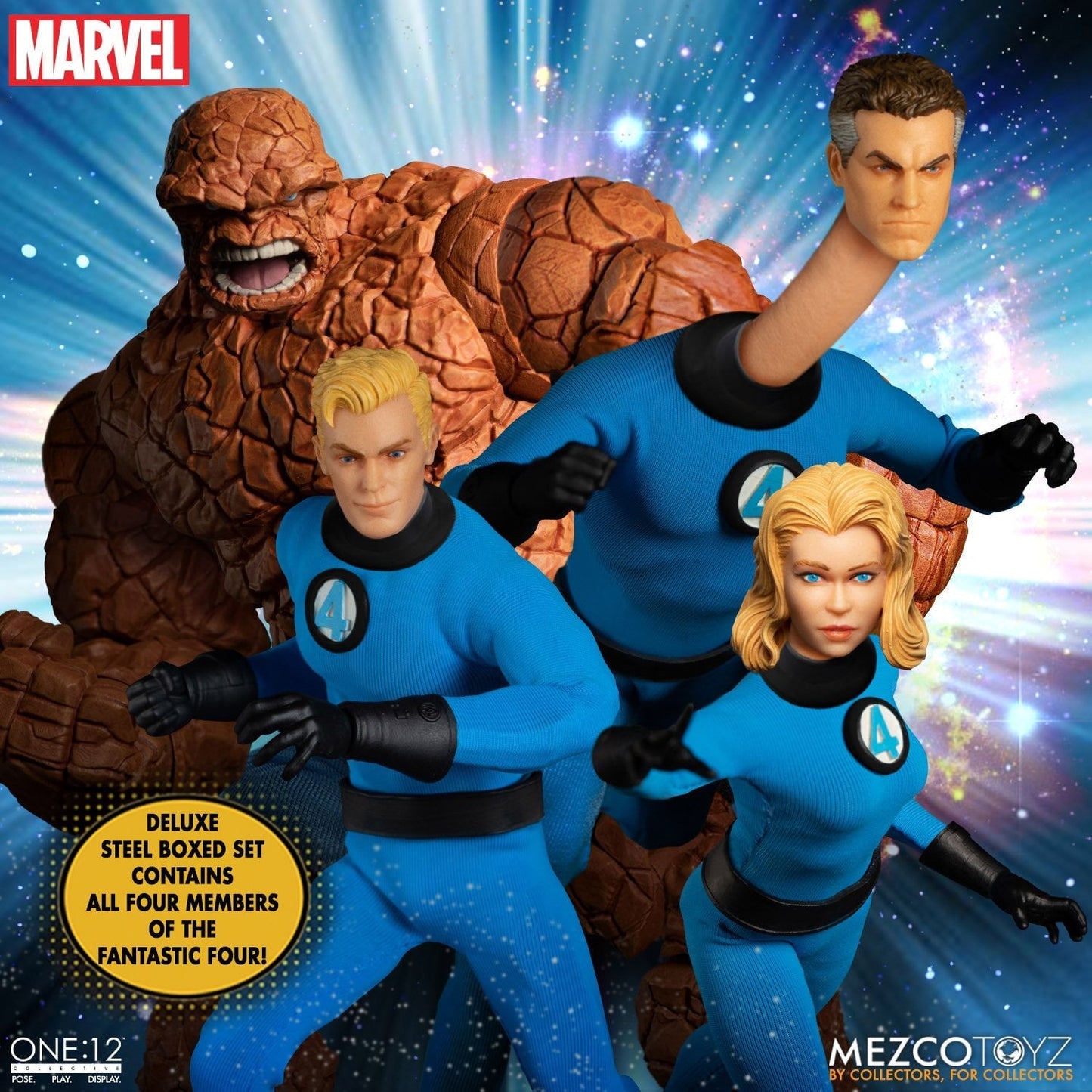 Pedido Figuras Fantastic Four Deluxe Box Set - One:12 Collective marca Mezco Toyz 77600 escala pequeña 1/12