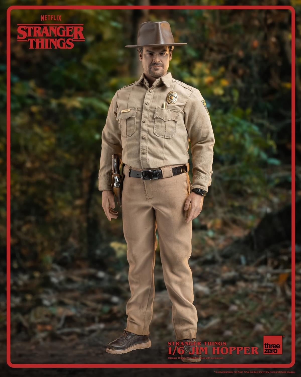 Preventa Figura Jim Hopper - Stranger Things marca Threezero 3Z0515 escala 1/6