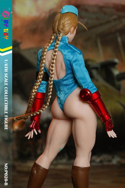 Preventa Figura Female Fighter (Blue) marca Play Toy P020B escala 1/6