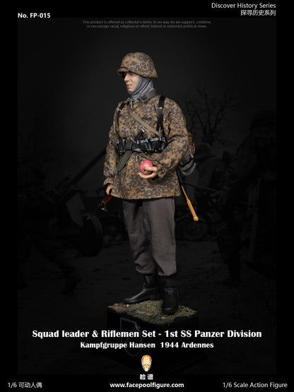 Preventa Figura Riflemen - Discover History Series - 1st Panzer Division 1944 marca Facepool FP015B escala 1/6