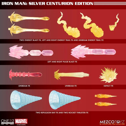 Pedido Figura Iron Man (Silver Centurion) - Marvel Comics One:12 Collective marca Mezco Toyz 76492 escala pequeña 1/12