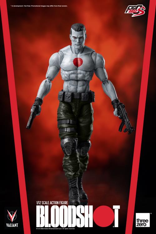 Pedido Figura Bloodshot - Valiant Comics - FigZero S marca Threezero 3Z0181 escala pequeña 1/12