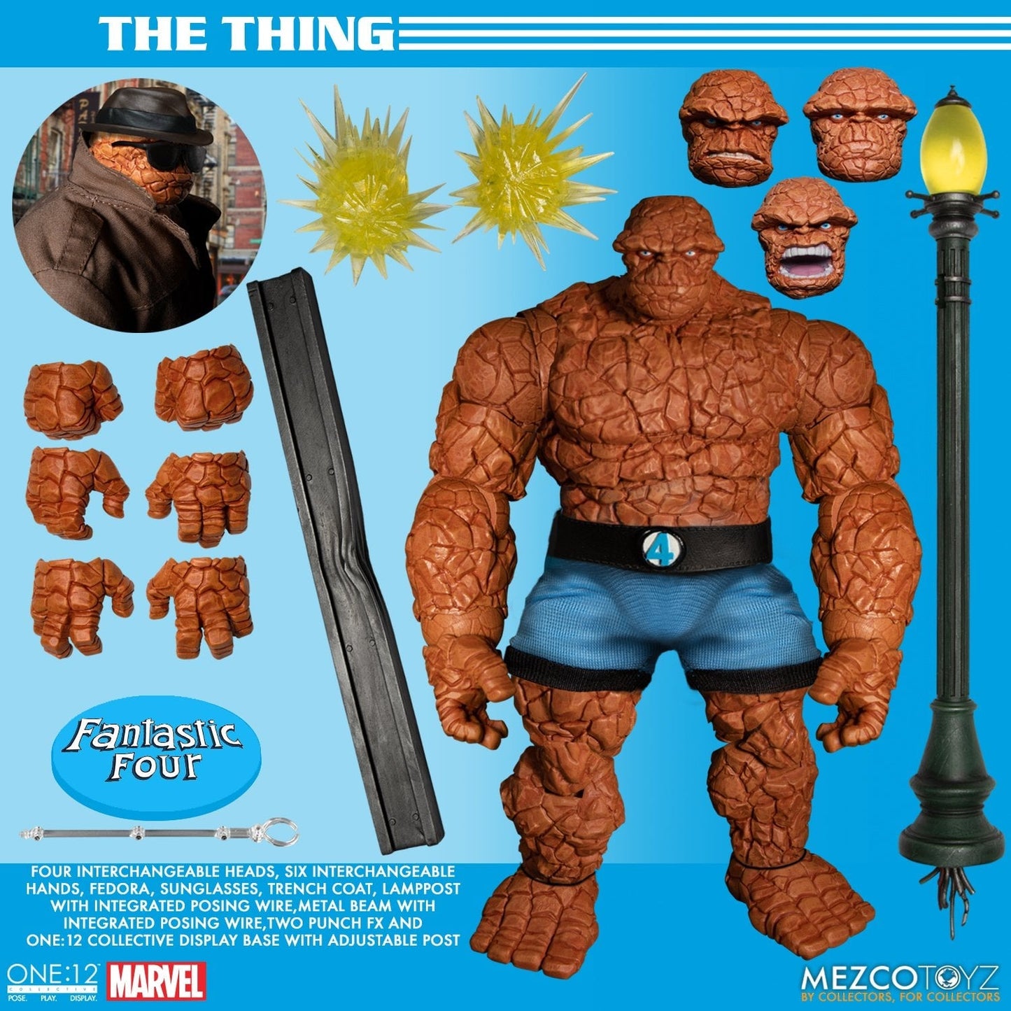 Pedido Figuras Fantastic Four Deluxe Box Set - One:12 Collective marca Mezco Toyz 77600 escala pequeña 1/12