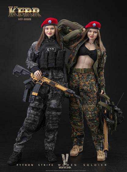 Pedido Figura KERR Python Stripe Female Soldier (Police Black) (Edición Exclusiva - Limitada) marca Verycool VCF-2050S escala 1/6